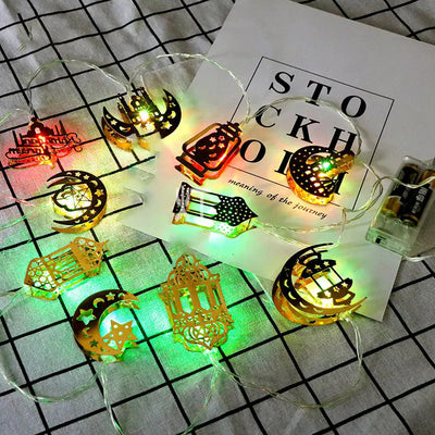 LED Moon and Star Decorations for Ramadan