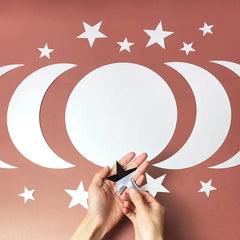 20-Piece Ramadan Kareem Star Moon Acrylic Wall Stickers