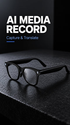 AI Smart Glasses with Camera and Transcription