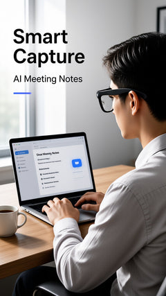 AI Smart Glasses with Camera and Transcription