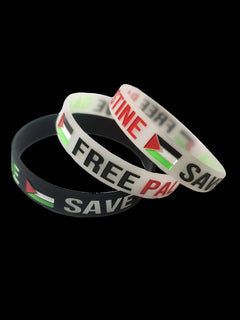 Palestine Flag Silicone Wristband (Gaza)