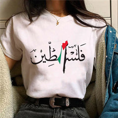 Palestine Women’s Anime Y2K Summer T-Shirt