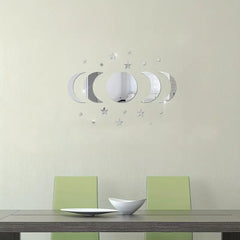 20-Piece Ramadan Kareem Star Moon Acrylic Wall Stickers