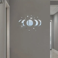 20-Piece Ramadan Kareem Star Moon Acrylic Wall Stickers