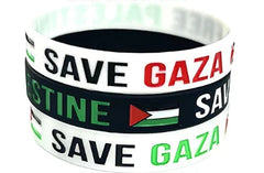 "Palestine Flag Support Silicone Wristband for Gaza"