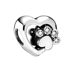 VW Beetle Charm - 925 Silver Bead Accessory (One)