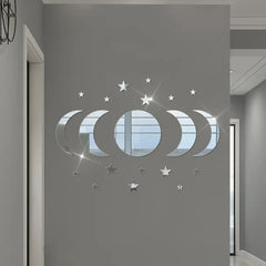 20-Piece Ramadan Kareem Star Moon Acrylic Wall Stickers