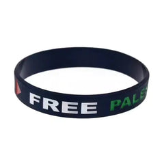 "Palestine Flag Support Silicone Wristband for Gaza"