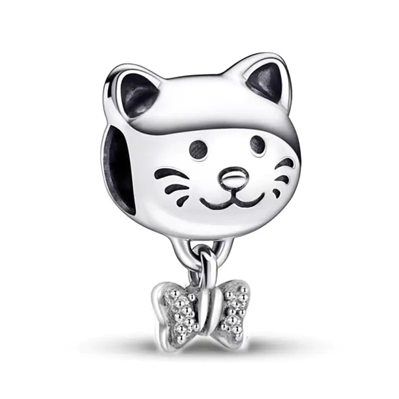 VW Beetle Charm - 925 Silver Bead Accessory (One)