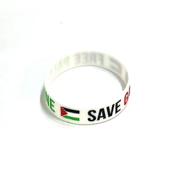 "Palestine Flag Support Silicone Wristband for Gaza"