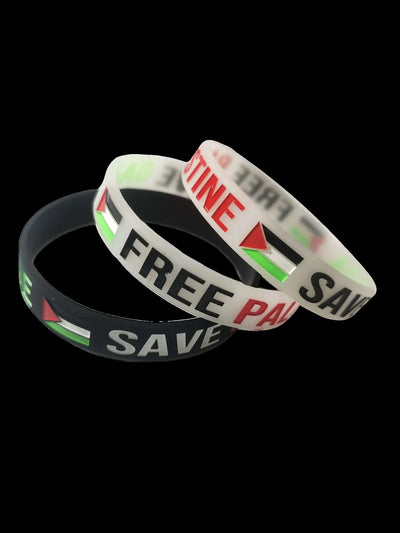 Palestine Flag Silicone Wristband (Gaza)