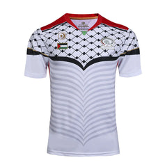 16-17 Palestine White and Black Jersey